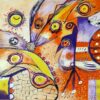 Composición con pájaros