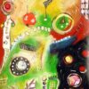 Composición abstracta sobre cartón